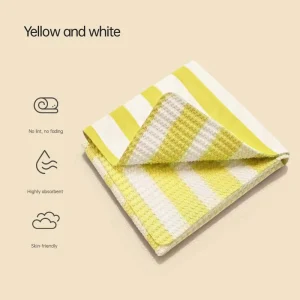 3D Striped Suede Towel for Drying Hair Wiping Cars & Pet Use Multi Functional Highly Absorbent Quick Drying Soft & Anti Shedding