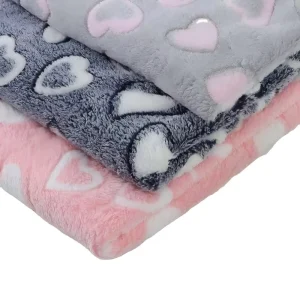 3D Printed 100% Polyester Flannel Fabric for Girls Wedding Garment Shrink Resistant Breathable Home Textiles Bags Crafts