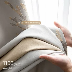 3D Printed Curtains Abstract Art Drapes for Home