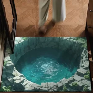 3D Printed Diatom Mud Bathroom Door Mat Dirt resistant Non slip Hotel & Home Use Custom Shower Foot Rugs Bath Mats
