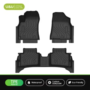 3D Scanned Accurate TPE Cabin Protection Trays Dirt Resistant Rug Decoration Accessories for Hyundai Kona