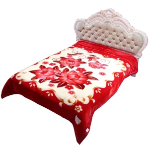 3D Soft Blanket of 100% Polyester Korean Style Raschel Quality Blanket for Textile Industry