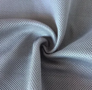 3D Spacer Mesh Knitted Mattress Fabric Breathable Polyester Mattress Ticking Fabric with Embossed Wave Pattern