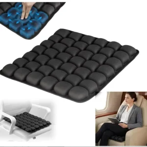 3D Travel Cushion Airplane Seat Anti Bedsore Turn Over Office Car Wheelchair with Air Cushion Lumbar Pillows & Seat Cushions