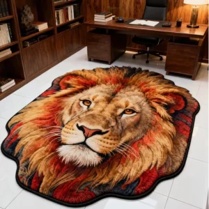 3D Wild Beast Fluffy Floor Mat Custom Area Rug for Luxury Hotel or Home Bedroom Decor Lion Tiger Alfombras