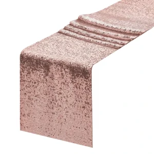 3MM Sequin Table Runner Solid Color Party Dining Outdoor Wedding Banquet Restaurant Hotel Holiday Decoration Table Decoration