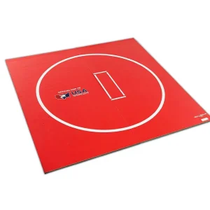 3Mx3M Wrestling Roll Mat 1.25 Inch Thick with Circles Training Grappling Mat