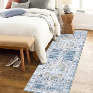 3d Printed Colorful Boho Ruggable Runner Plain Loop Rug Under Bed Large Rug Carpet for Bedroom Floor