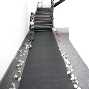 3ftx50ft Black Sparkle Glitter Non Woven Carpet Runner