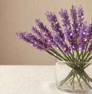 3mm Lavender Star Dragon Flower Beads Beaded Stems Textile Seed Beads Handcrafted Eco Friendly for Wedding Graduation Easter