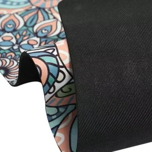 3mm Natural Rubber Suede Yoga Mat Sweat Absorbent Machine Washable Non slip Travel Exercise Mat