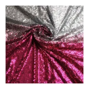 3mm Sequin Embroidery Fabric, Gradient Sequin, Bright Surface