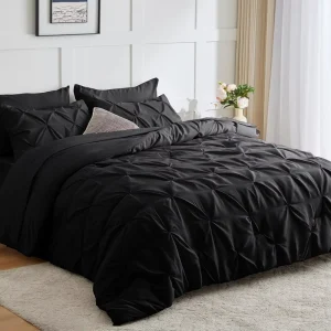 3pcs Bed Comforter Set Lightweight Fluffy Tufted Design All Seasons for Twin and Queen Sizes