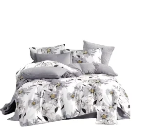 3pcs Comforter Set Soft Microfiber Bedding Printed Comforter With 2 Pillow Cases for All Seasons Queen