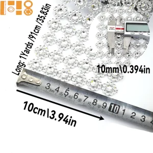 4/6/12/24 Rows Crystal Rhinestone Mesh Table Runner Rose Number Shapes for Homecoming&Halloween Festivals DIY Cup Packed Bag