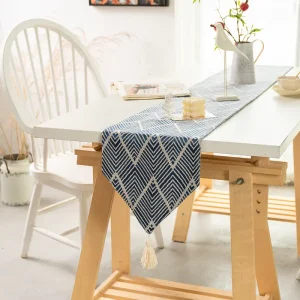 4 Colors Linen Cotton Table Runner Waterproof Table Track Wedding Table Decoration Tablecloth