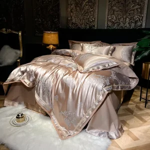 4 Pcs Luxury Hotel Cotton Bedding Sets Duvet Cover Set