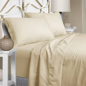 4-Piece 100% Polyester Microfiber Bed Sheet Set with Duvet Cover & Pillowcases 1800TC OEKO-TEX Certified