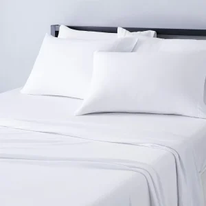 4 Piece Bed Sheets Set 100% Cotton Jersey Sheet Sets Includes Super Soft Flat and Fitted Sheets Pillowcase for Wholesales