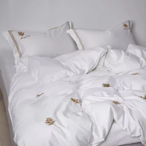 4 Piece Embroidered Bedding Set