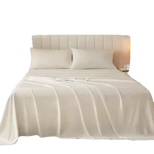 4 Pieces Bamboo Bedding Set Organic Bamboo Flat Bed Sheet Set