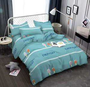 4 Pieces Polyester 100% Polyester Embroidery Quilt Comforter Duvet Bedding Set