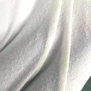 4 Way Stretch 3D Dimensional Sun Flower Embossing Pattern Design Polyester Bubble Jacquard Printing Fabric for Women Dresses Bag