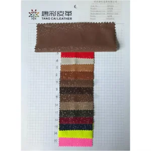 4 Way Stretch PU Faux Leather Fabric Polka Dot Shiny Design Elastic Spandex Material For Fashion Upholstery Factory Stock