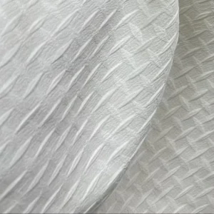 4 Way Stretch Woven Jacquard Fabric With Cross Grid Texture for Shirts Dresses and Print Base Fabric