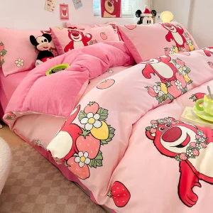 4 in 1 Kids’ Designs Printed Children Bedding Duvet Cover Set Cotton Duvet Cover Set