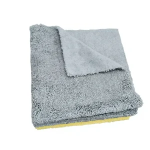 40*40cm Dual Pile Microfiber Towel Long Short Pile Car Cleaning Cloth Lint Free Auto Detailing Wash Towel Custom Logo