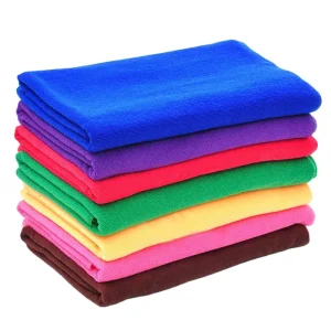 40*40cm High Absorbent Microfiber Warp Knitted Square Towel 300gsm Kitchen Car Wash Towel