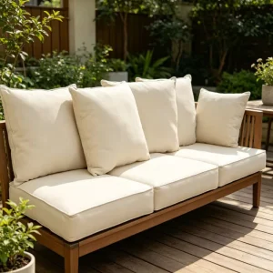 40*40cm Modern Portable Knitted Waterproof Square Outdoor Throw Pillow Insert for Couch Sofa Bed Furniture