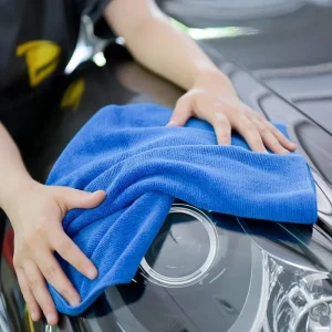 40*40cm Square Plain 300gsm Microfiber Towel Eco Friendly Multi Function Magic Cleaning Towel for Carwash Kitchen Application
