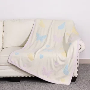 40*60 Rectangular Custom Designs Super Soft Comfortable Knitted Throw Blankets for Four Seasons
