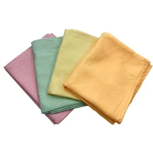 40*60cm Factory Supply Bulk Tea Towel Super Absorbent and Quick Dry Cleaning Cloth Waffle Microfiber Tea Towel