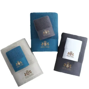 40*80cm Bulk Supply 5 Star Hotel Towels Towels Premium Cotton Highly Absorbent & Thickened for Hotel B&B Spa Gift