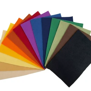 40 Color 11.8 x 11.8 Inch Assorted Stiff Felt Squares Bulk for Sewing Patchwork School DIY Projects Decoration