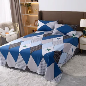 40 Design Choice New Household Printing Flat Bed Sheet Pillowcase Custom Right Angle Flat Sheet Set