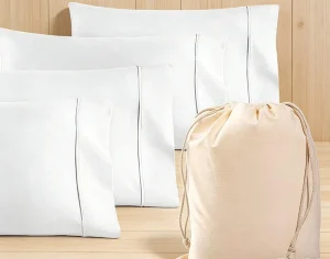 400 TC 100% Cotton Fabric Pillowcases Set of 4 Long Staple Cotton Sateen Weave Hotel Quality Soft Pillow Covers Oeko tex Modern