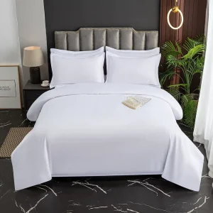 400 Thread Count 100% Cotton Hotel Bedding Set Hand Embroidered Duvet Cover Luxury Bed Sheets for 5 Star Hotels