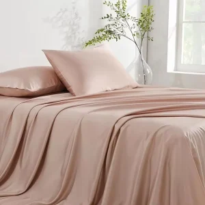 400TC Bamboo Bed Sheets Sets 4 Pieces Bedding Set 100% Bamboo Fitted Bedsheet Set