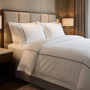 400TC Cotton Hotel Bedding Set Princess Style Plant Pattern Printed Disposable Pillowcases & Duvet Cover