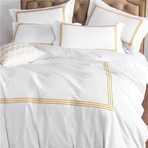 4040s 200TC Custom Design 100% Cotton Hotel Bed Linen Twin full queen king Size Bedding Sheet Set