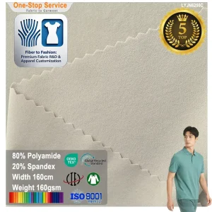 40E Warp Knitted Nylon Spandex Compact Paper like Hand feel High Density 4 Way Stretch Techwear Fabric