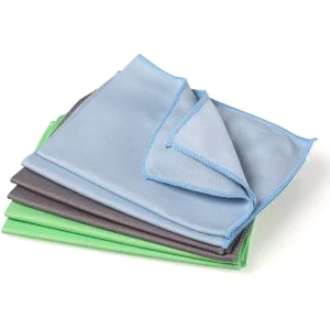40X40cm 300GSM Streak-free Lint-free Durable Reusable Microfiber Glass Cleaning Wiping Cloth