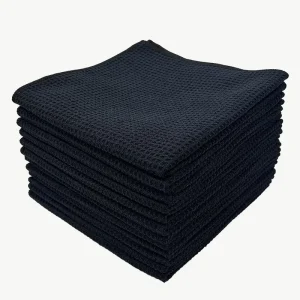 40x40cm 380gsm Microfiber Waffle Weave Towel Absorbent Lint free Kitchen Dish Drying Rags Reusable Scratch Free Cleaning Cloth