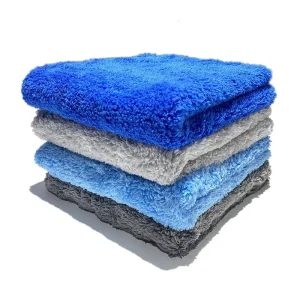 40x40cm 500GSM Coral Fleece Edgeless Plush Microfiber Car Drying Towel Vehicle Polishing Cleaning Cloth Absorbent Car Wash Towel