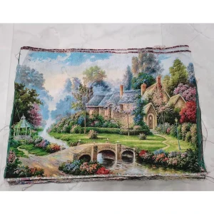 40x50cm Customized Design Jacquard Woven Scenery Tapestry Wall Hanging