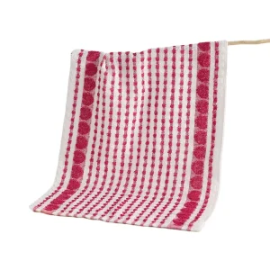 40x60cm Reusable 100% Cotton Kitchen Tea Towel Striped Dotted Absorbent Cleaning Cloth for Kitchen Use